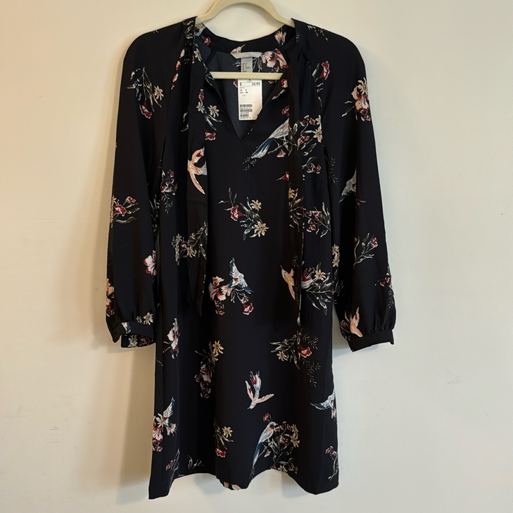 NWT H&M NAVY BLOUSE DRESS